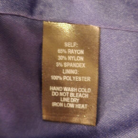 Lulu's "Bon Appetit" Sapphire Blue Fit & Flare Sleeveless Skater Mini Dress Sz S - Picture 11 of 12